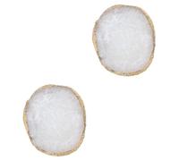 Veemoon 2piezas De Para Manicura Imitación Ágata Herramienta De De Uñas Placa De Color Para Mezclas y Exhibición y De Limpiar Blanco