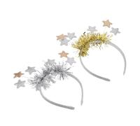 Veemoon 2piezas Diademas De Fiesta Estrellas Brillantes Para Año De Accesorios Festivos Para Celebraciones y Fiestas Diseño y Cómodo Para Mujeres y Niñas