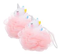 Veemoon 2Piezas Esponja de Baño Unicornio para de Esponjas Exfoliantes Corporales y Ligeras Diseño para Baño y Limpieza de Vegetal
