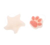 Veemoon 2piezas Esponjas De Baño Para Formas De Estrella De Mar y Pata De Gato Exfoliante Natural Seguro Para Ducha y Shower