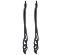 Veemoon 2piezas Horquilla De Ébano Retro Pelo Palillos De Madera Vintage Accesorio Hanfu Para Niña Diseño Clásico De Tocado Antiguo