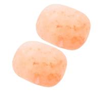 Veemoon 2piezas Jabón De Sal Mineral Natural Bloques De Jabón De Sal Exfoliante Para Limpieza Profunda Del Cuerpo y Cuidado Piel Corporal Ovalado Para Tratamientos De Spa