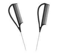 Veemoon 2piezas Peine De Para Teñir Peine De Rayar El Cabello Herramienta Diseño Portátil