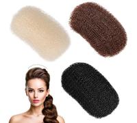 Veemoon 3 almohadillas para el cabello para uso de volumen para mujeres y niñas estilo belleza ballet danza