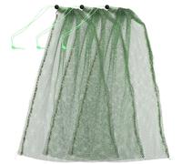 Veemoon 3 Bolsas de Malla para Pesca Recubrimiento de Goma, Tamaño 50x65 Cm, Bolsas para Almacenar Pescado Resistentes, Secado Rápido, Ideales para Pesca al Aire Libre Color Aleatorio