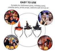 Veemoon 3 Diadema De Gorro Mini De Bruja Para Halloween - Accesorios De Fiesta y Cosplay - Complementos Divertidos Para Niñas