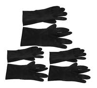 Veemoon 3 Guantes para Teñir Cabello Antideslizantes y Resistentes al Agua de Guantes de Shampoo para Peluquería y Negro