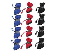 Veemoon 3 Juegos Botas de Lluvia para Perros Impermeables y Antideslizantes Tallas con Nylon y Algodón Duradero Protección Cálida para Exteriores Días Lluviosos