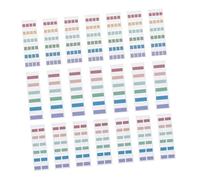 Veemoon 3 paquetes Notas Adhesivas Fluorescentes para Oficina y Estudio Marcadores de Clasificación y Memo Pads Grande Mediano y Pequeño Seguro y Práctico para Organización Personal
