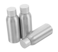 Veemoon 3 Piezas Botellas de Aluminio para Cosméticos Recipientes Reutilizables Antioxidantes con Tapa de Prueba de Fugas para Cremas Perfumes y Aceites Viaje