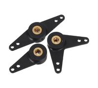Veemoon 3 Piezas Brazo de Timón para Barco RC en Nylon y Cobre, Instalación Rápida y Control Preciso, Diseño en Forma de L y Recto para Competencias y Mejoras en Pasatiempos RC