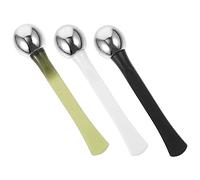 Veemoon 3 Piezas De Cucharas De Masaje Para Crema De Ojos De Metal - Rodillo De Masaje Facial Para Arrugas y Ojeras - Ideal Para Aplicación De y Tratamientos De