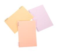 Veemoon 3 Piezas de Notas Cuadernos Compactos Línea Horizontal Colores Pastel para Estudiantes y Oficina Planificador Semanal Práctico