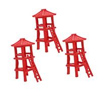Veemoon 3 Piezas de Torre de Observación de Decoración para Dioramas y Maquetas de Paisaje Accesorios de Jardín para Diseño de Mesas de Arena y Proyectos de Escenografía