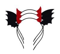 Veemoon 3 Piezas Diadema de Cuernos Malefica para Halloween Alas, Tela No Tejida Negra, Diseño Cómodo y Fácil de Usar para Fiestas y Carnavales