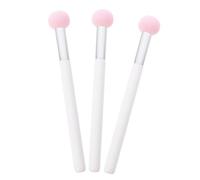 Veemoon 3 Piezas Huevo de Belleza con Borla de Polvo Esponja para Polvos con Mango Brocha de Maquillaje Esponja para Usar Seco y Húmedo para Mujer Suministros de Maquillaje