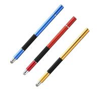 Veemoon 3 Piezas Lápices Táctiles Capacitivos Punta Fina Precisa con Paño Conductor y Ventosa para Pantallas Táctiles de Móviles y Tabletas Diseño Ligero y Portátil para Dibujo y Escritura