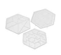 Veemoon 3 piezas Molde de Silicona para Puzzles de DIY Tangram para Decoración Moldes para Manualidades y Familiares
