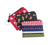 Veemoon 3 Piezas Monedero Portátil Llavero Monedero de Moda para Regalos Navideños y Uso Diario