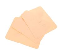 Veemoon 3 Piezas Piel de Práctica Facial Silicona para Salón Herramienta de Maquillaje Piel de Cara Humana Modelo de Cara para Práctica