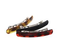 Veemoon 3 Piezas Pinza Pelo de Moda Pasadores Franceses Apropiados Oficina Pinzas Cabello Resorte Plano Pasadores Franceses Clásicos para Mujeres y Niñas