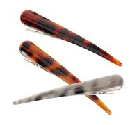 Veemoon 3 piezas Pinzas de Acrílico para Peinados Clips de Sección para Mujeres y Niñas Diseño Elegante y Resistente Perfectos para Salones y Personal