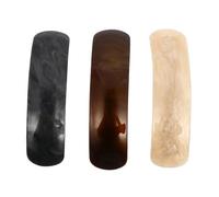 Veemoon 3 piezas Pinzas para Pelo Acrílicas con Resorte de Clips Clásicos para Mujer Colores Marrón Blanco y Gris Accesorios Ligeros y Duraderos para