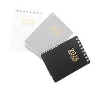 Veemoon 3 Piezas Planificador Diario con Encuadernación Cuaderno Compacto para Gestión Anual Calendario Mensual y Organización Personal para Profesionales y Estudiantes