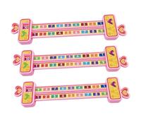 Veemoon 3 Piezas Regla de Cálculo Aditiva para Material Flexible Diseño Científico con Números Claros Ayuda Educativa Matemática Rosa para Escuela y Hogar