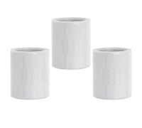 Veemoon 3 Rollos de Etiquetas de Precio Adhesivas Blancas Pegamento Medio, Etiquetas de Papel Rectangulares para Exhibición de Joyería, Ropa y Tienda Minorista, 500 Unidades por