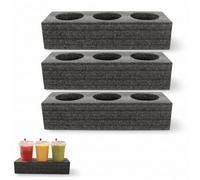 Veemoon 3 soportes de espuma para tazas de autocaravana, portavasos y portabotellas, ideal para camping y viajes, soporte estable para hasta 8 vasos y botellas