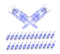 Veemoon 30piezas Agujas De Repuesto Microagujas Cabezales Azules Herramientas Cuidado Repuestos Microagujas