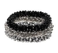 Veemoon 3piezas Accesorios De Moda Para Cabello Coleteros Elegantes y Brillantes Pulseras De Cabello De Alta Elasticidad Scrunchies Decorativos y Joyas Para Coletas