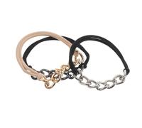 Veemoon 3piezas Accesorios Para El Cabello De Moda Para Mujer Pulseras Para Coleta Metálicas Coleteros Elásticos Decorativos Para Cabello Grueso y Rizado Para Fiestas y Eventos