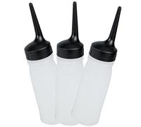 Veemoon 3piezas Botellas De Pp Boca Estrecha Para Aplicador De Aceite y Tinte Cabello Botellas Vacías Para Uso Salón De Belleza