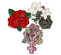Veemoon 3piezas Broche Accesorios De Moda Para Ropa y Bolsos Distintivos De Mujeres Para Celebraciones Especiales