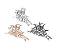 Veemoon 3piezas Clip de Tiburón de Halloween Pinzas Metálicas de Telaraña Accesorios Pelo Espeluznantes Color Gun Grande para Peinados de Fiesta