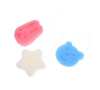Veemoon 3piezas Esponja de Baño para Esponjas Naturales Forma de Animal para Bebés Recién Nacidos y Pequeños Baño de Ducha