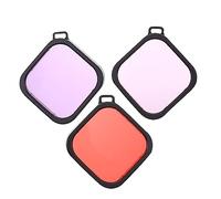 Veemoon 3piezas Filtros Subacuáticos para Cámara Carcasa Accesorios De Buceo y Fotografía Filtro Morado para De Color Agua Dulce y Salada Compatible Profundidades