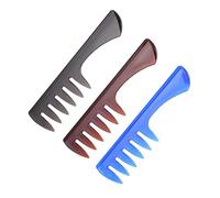 Veemoon 3piezas Peines Para Hombre De Dientes Anchos Peine Para Peinar El Cabello Incluye Organizador De Laca Cabello Para Uso Casa Peluquería