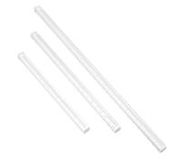 Veemoon 3piezas Reglas Transparentes para Dibujo Técnico con Escala Clara y Superficie Resistente Herramientas Portátiles para Estudiantes y Oficina para Medición Precisa Bachillerato y Di