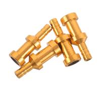 Veemoon 4 Adaptadores de Bomba de Inflado de Aleación de Aluminio Dorados Boquillas para Válvulas de Bicicleta, Coche, Colchón y Bote Inflable Accesorios de Inflado Rápidos para