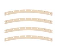 Veemoon 4 Barras separadoras Desmontables para Hamaca, Curvas, con 8 | Barra separadora curva de madera para hamaca, antivuelco, fácil de instalar, ideal para patio, jardín, camping, porche,