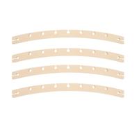 Veemoon 4 Barras separadoras Desmontables para Hamaca, Curvas, con 9 | Barra separadora curva de madera para hamaca, antivuelco, fácil de instalar, ideal para patio, jardín, camping, porche,