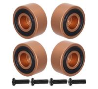 Veemoon 4 Patas Antideslizantes de Aluminio para Tabla de Cortar, 30x15 Mm, Soporte Elevador con Almohadillas Antideslizantes, Kit Estabilizador para Tablas de Madera, Adecuado