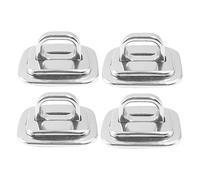 Veemoon 4 Piezas Base de Anclaje Metálica para Candados de Cable de Seguridad Fijación Cuadrada con Orificio para Portátiles Kit de Compatible con Múltiples Protección Antirrobo para