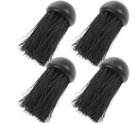 Veemoon 4 Piezas Cepillo y Recogedor de Chimenea Portátil Negro de Nylon y | Herramienta de Limpieza de Cocina, Uso Versátil para Chimenea y Teclado, Simple