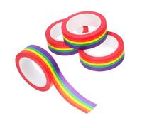 Veemoon 4 Piezas Cinta Decorativa de para Manualidades Scrapbooking y Decoración de Eventos Lgbtq Cinta Reposicionable de y para Proyectos Diy