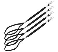 Veemoon 4 Piezas Correas Elásticas para Guantes de Esquí con Clips | Poliéster, Diseño Desmontable y Anti-enredos, Alta Visibilidad, para Esquí y Montañismo con Guantes o Manoplas