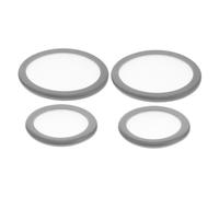 Veemoon 4 piezas Kit de Diafragma de Estetoscopio de Plástico Resistente Diseño Suspendido para Uso Pediátrico y Adulto Accesorios Compatibles con Múltiples y Médicos